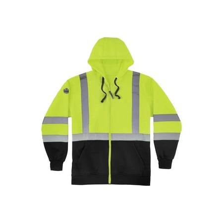 Sweatshirt, Hooded, 5X, Lime